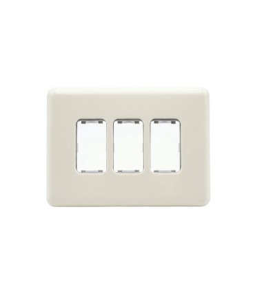 PLACA 3 ELEMENTO NIESSEN PUMA BLANCO 4473