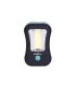 Linterna LED COB Flash Compacta 200 lm con Gancho e Imán Negro/Verde