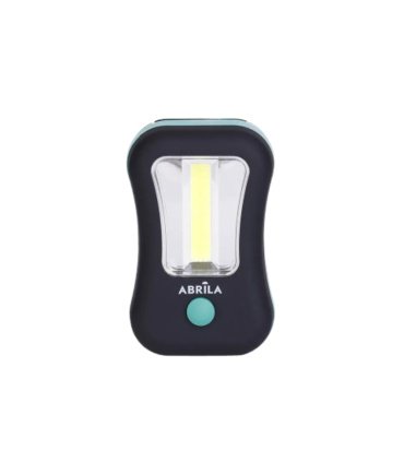 Linterna LED COB Flash Compacta 200 lm con Gancho e Imán Negro/Verde