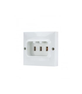 Base de Enchufe T.T. para Empotrar 25 A