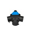Adaptador Triple T.T. de Goma Negro con Prensaestopa