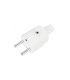 Clavija T.T. PVC Blanca