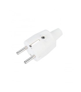 Clavija T.T. PVC Blanca