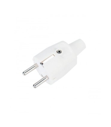 Clavija T.T. PVC Blanca