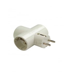 Adaptador Triple T.T. Interior de Porcelana