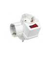 Adaptador Triple T.T. con Interruptor