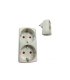 Clavija Doble Base Schuko