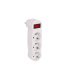 Adaptador Triple Vertical T.T. con Interruptor