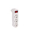 Adaptador Triple Vertical T.T. con Interruptor