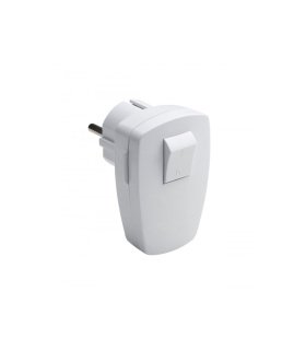 Clavija T.T. Salida Lateral con Interruptor Kopp