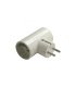 Adaptador Doble T.T. Interior de Porcelana Famatel