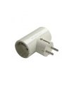 Adaptador Doble T.T. Interior de Porcelana Famatel