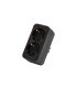 Adaptador Doble T.T. Horizontal Negro 16 A 250 V 3680 W