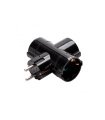 Adaptador Triple T.T. 16 A 250 V 3500 W Negro