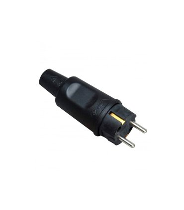 Clavija T.T. de Goma Negra Kopp IP44 16 A 250 V
