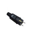 Clavija T.T. de Goma Negra Kopp IP44 16 A 250 V