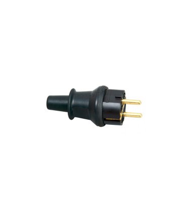 Clavija T.T. Goma Negra Tipo A Kopp IP44 16 A 250 V