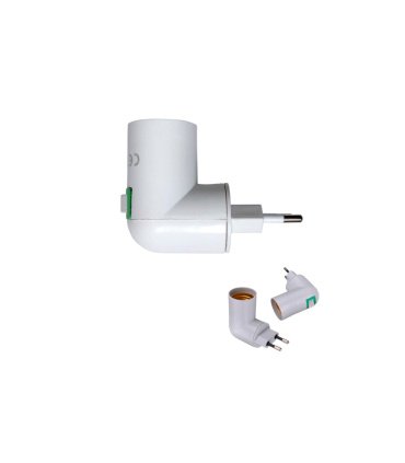 Adaptador de Clavija a Portalámparas E27