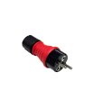 Clavija T.T. de Goma Roja IP54 16 A con Prensaestopa