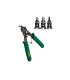 Alicates para Arandelas de Seguridad 180 mm con 4 Mandíbulas Intercambiables