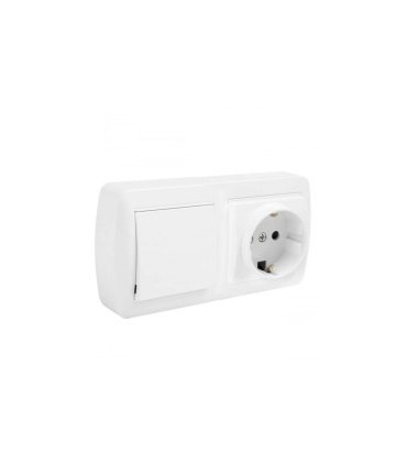 Base Enchufe T.T. + Conmutador Mural 16 A Solera MUR63U