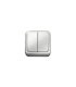Interruptor Doble de Superficie Oval
