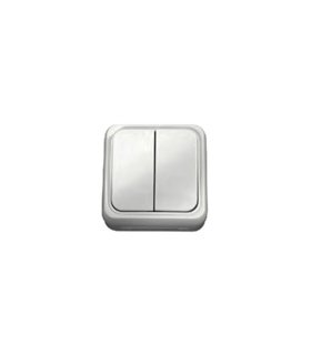 Interruptor Doble de Superficie Oval