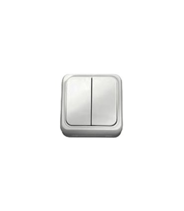 Interruptor Doble de Superficie Oval