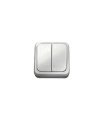 Interruptor Doble de Superficie Oval