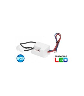 Detector de Movimiento Mini Empotrable en Techo 360° IP20 6 m 800 W