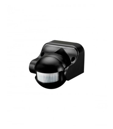 Detector de Movimiento 180° Negro IP44 12 m para LED