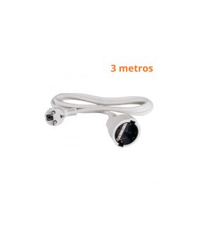 Prolongador Eléctrico 3 x 1,5 mm Blanco 3 Metros