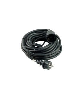 Prolongador T.T. 3 x 1,5 mm Goma Negro 10 Metros IP44 Technik