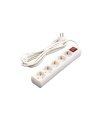 Base Múltiple 5 Tomas T.T. 1,5 Metros Blanca con Interruptor