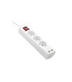 Base Múltiple 3 Tomas T.T. 1,5 Metros con Interruptor y 2 USB