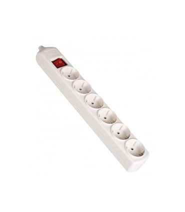 Base de Superficie 6 Tomas T.T. con Interruptor Solera 8006IL