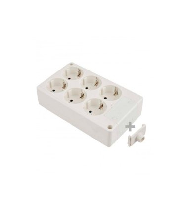 Base de Superficie 6 Tomas T.T. Rectangular Solera 8106