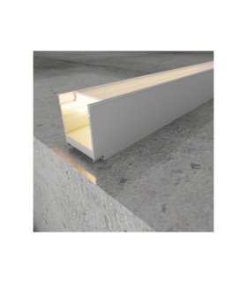 Perfil de Aluminio Minled Dsc 2 Metros 2000 x 35 x 37,5H mm