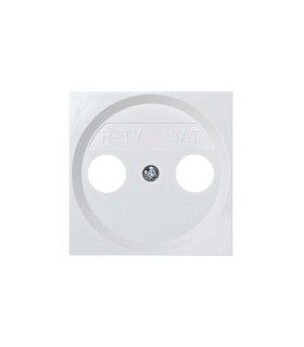 Tapa Toma R-TV + SAT Simon 28 Blanca 55 x 55 mm 28053-30