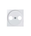 Tapa Toma R-TV + SAT Simon 28 Blanca 55 x 55 mm 28053-30