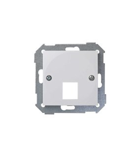 Adaptador 1 RJ-45 AMP Simon 28 Blanco con Guardapolvo 55 x 55 mm 28085-30