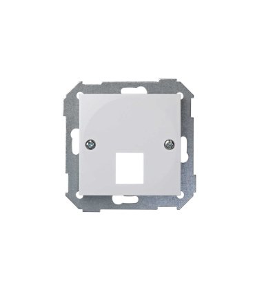 Adaptador 1 RJ-45 AMP Simon 28 Blanco con Guardapolvo 55 x 55 mm 28085-30