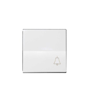 Tecla Individual con Grabado Campana Simon 28 Blanca 28017-30