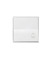Tecla Individual con Grabado Campana Simon 28 Blanca 28017-30