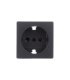 Tapa Enchufe 2P+TT Schuko con Seguridad Simon 28 Grafito 28041-