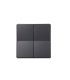 Tecla Doble para 2 Interruptores o Conmutadores Simon 28 Grafito 55 x 55 mm 28026-38