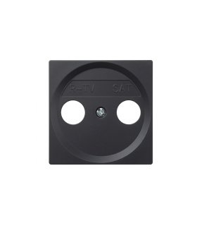 Tapa Toma R-TV + SAT Simon 28 Grafito 55 x 55 mm 28053-38