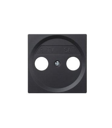 Tapa Toma R-TV + SAT Simon 28 Grafito 55 x 55 mm 28053-38