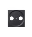 Tapa Toma R-TV + SAT Simon 28 Grafito 55 x 55 mm 28053-38