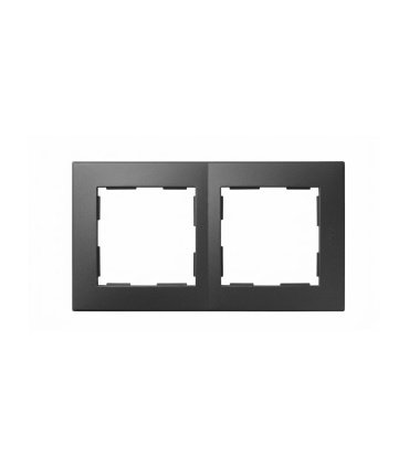 Placa 2 Elementos Simon 28 Grafito 86 x 157 mm 28620-38